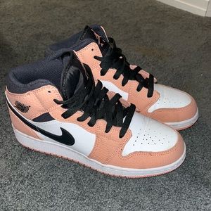 Nike Jordan 1 Mid “Pink Quartz” 6Y